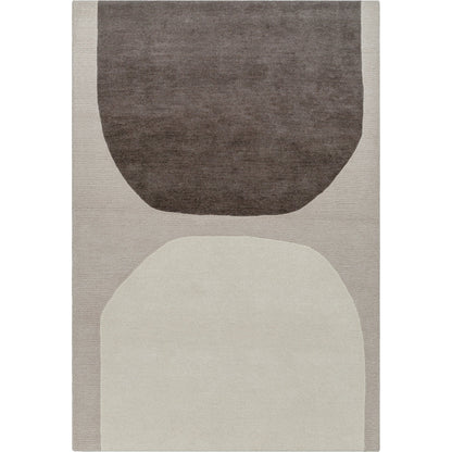Rossi Rug - 532256 by Livabliss in sterling grey, dark grey, eggplant. Made from wool in a unique style.
