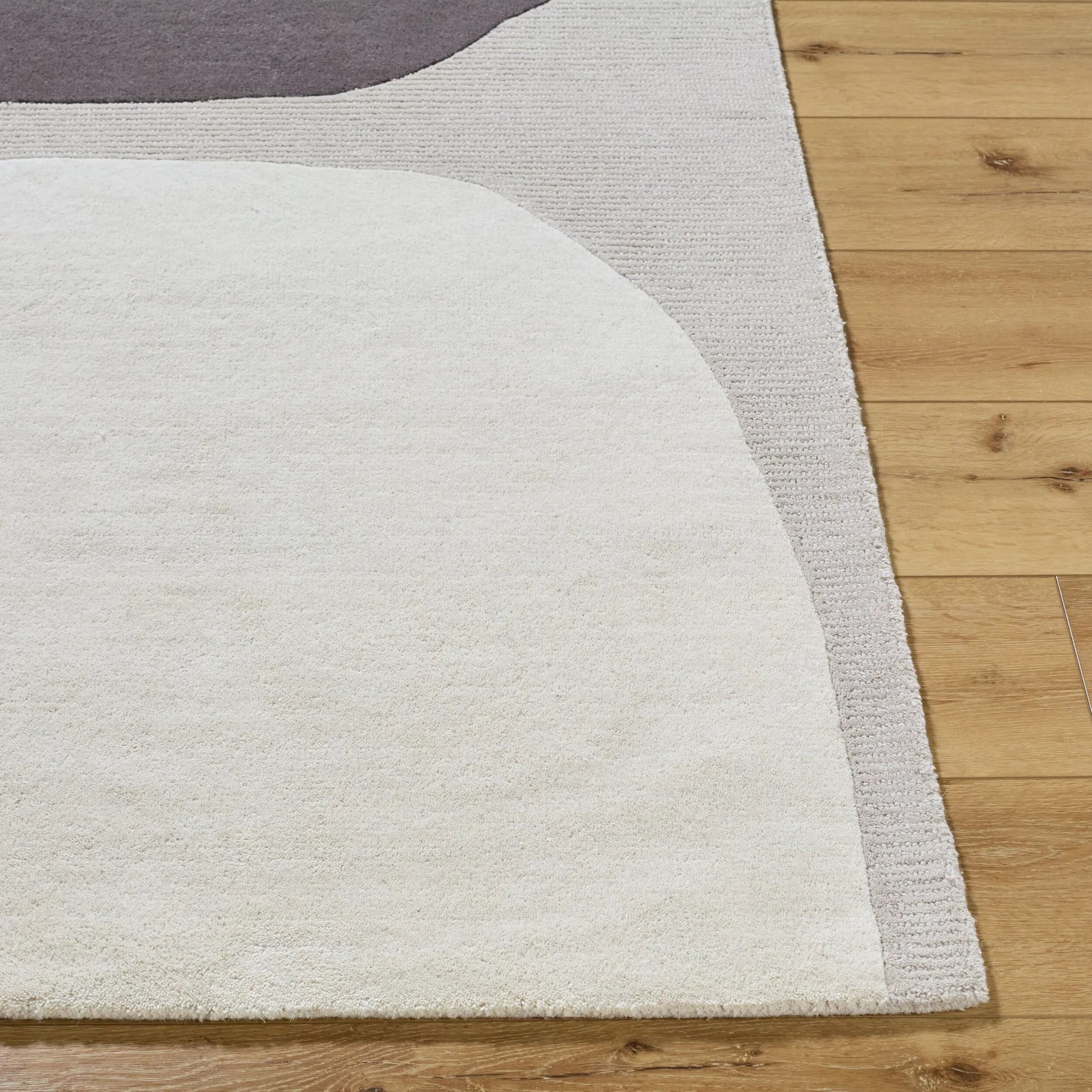 Rossi Rug - 532256 by Livabliss in sterling grey, dark grey, eggplant. Made from wool in a unique style.