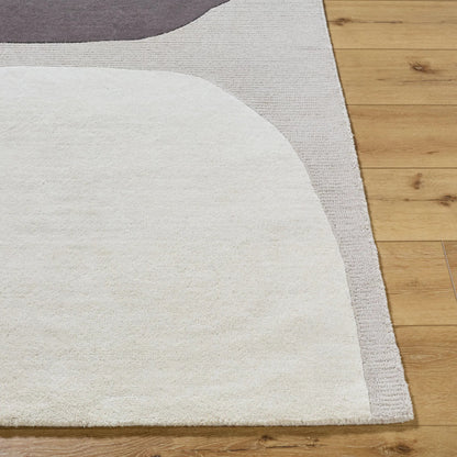 Rossi Rug - 532256 by Livabliss in sterling grey, dark grey, eggplant. Made from wool in a unique style.