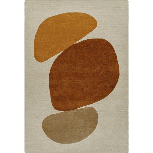 Rossi Rug - 532282 by Livabliss in sterling grey, sepia, khaki, brick. Made from wool in a unique style.