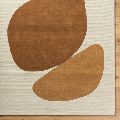 Rossi JWRS-2305 Rug by Livabliss in goldenrod, burnt sienna, taupe, light gray. Made from wool in a unique style.