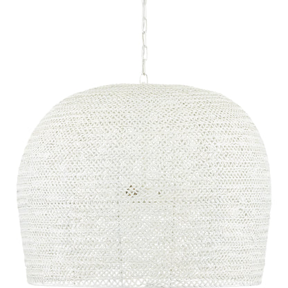 Piero Chandelier by Currey and Company in white. Made from unique in a coastal style.