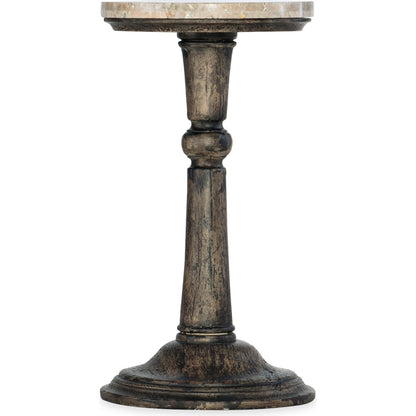 La Grange Rabbs Prairie Martini Table by Hooker Furniture in dark flemish. Made from resin, stone in a traditional style.