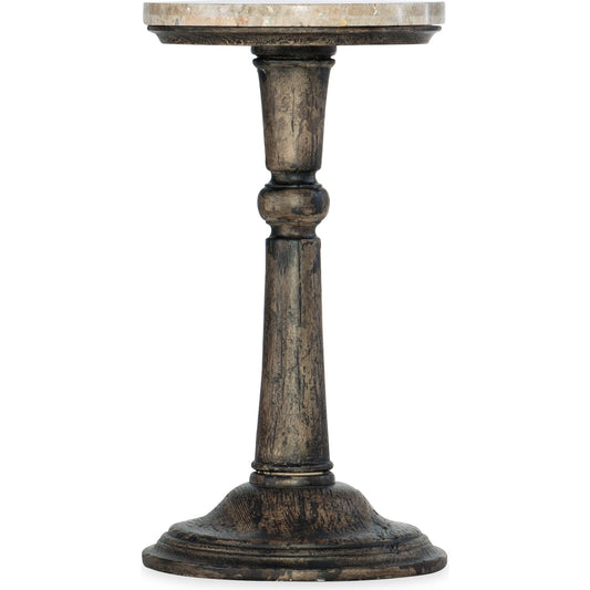 La Grange Rabbs Prairie Martini Table by Hooker Furniture in dark flemish. Made from resin, stone in a traditional style.