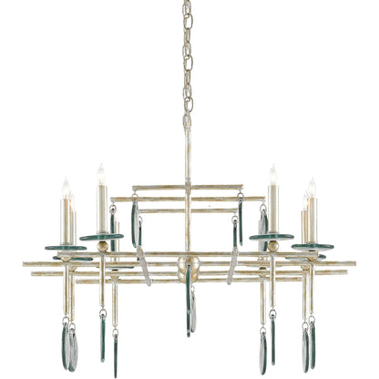 Sethos Rectangular Chandelier by Currey and Company. Made from unique in a modern style.