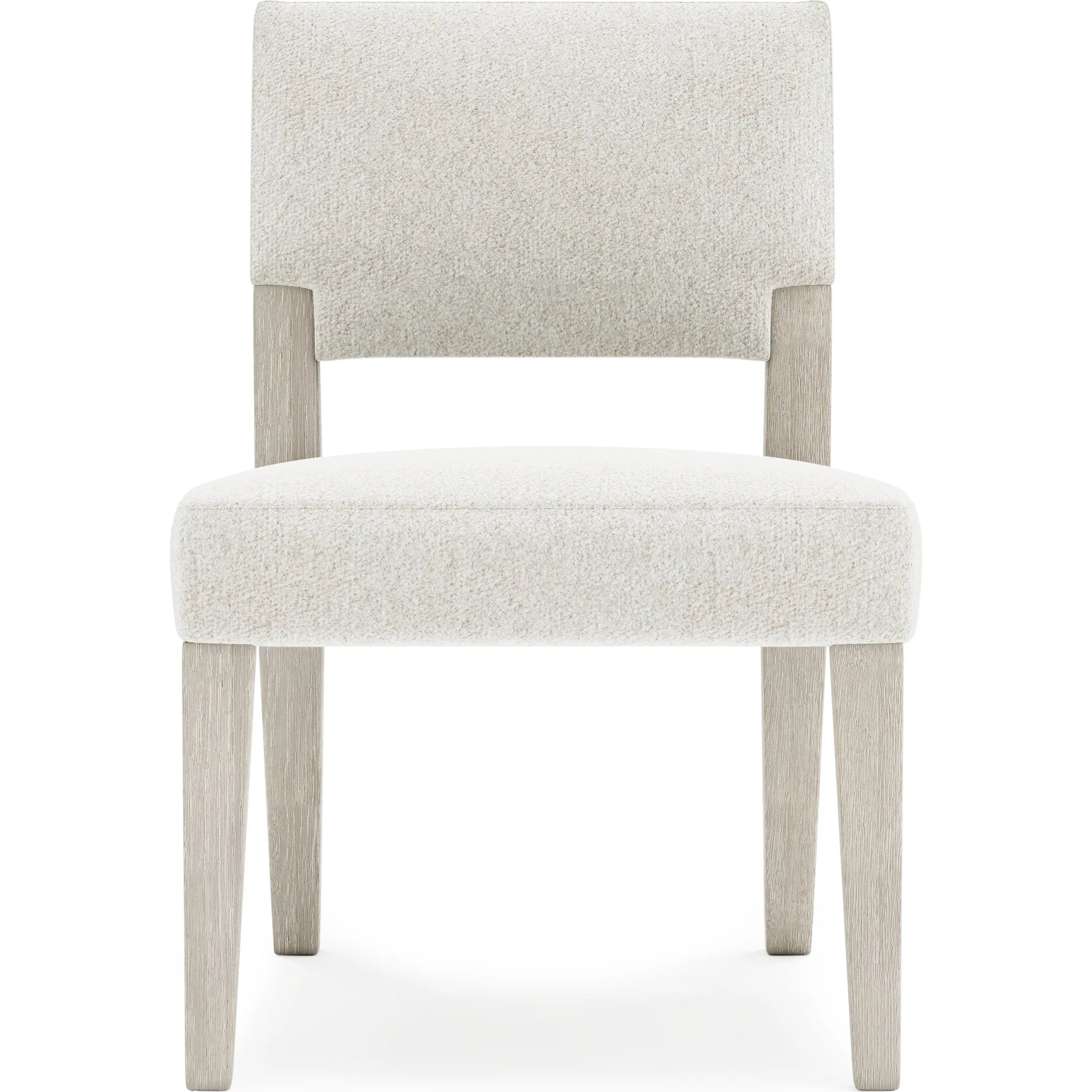 Tempo Side Chair by Bernhardt in white. Made from fabric, wood in a unique style.