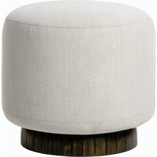 Jayde Ottoman - 528989 by Surya in brushed. Made from polyester, acacia, polyurethane foam in a modern style.