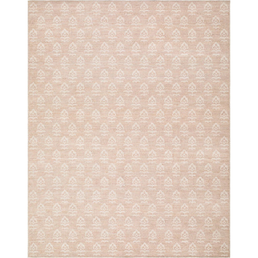 Flora JYFL-2300 Rug by Livabliss in blush, ivory. Made from jute, polyester in a unique style.