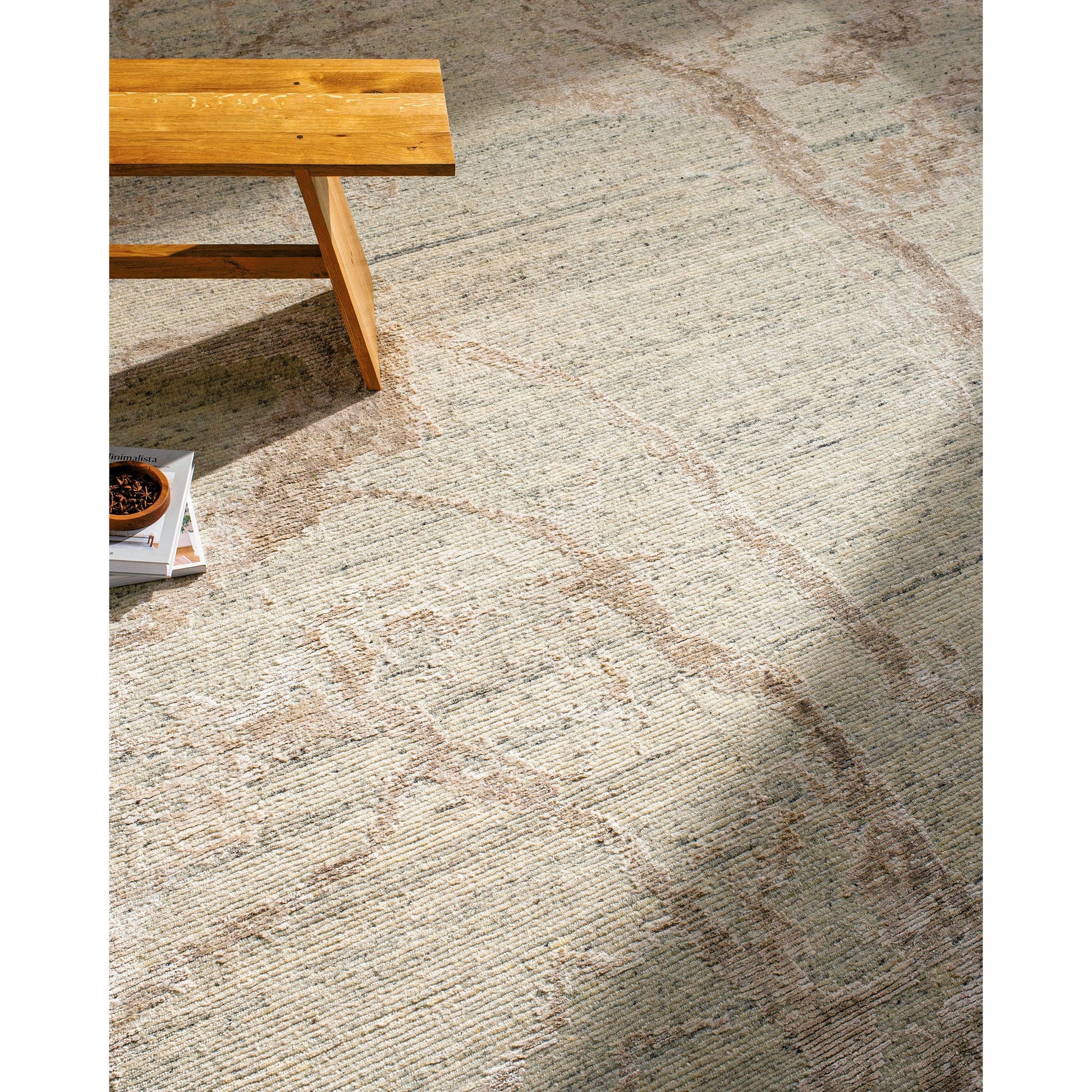 Jaylin JYL-2301 Rug by Surya in ivory, sandstone, blush, cream. Made from face: 60% wool, 40% tencel, warp: 100% wool in a unique style.