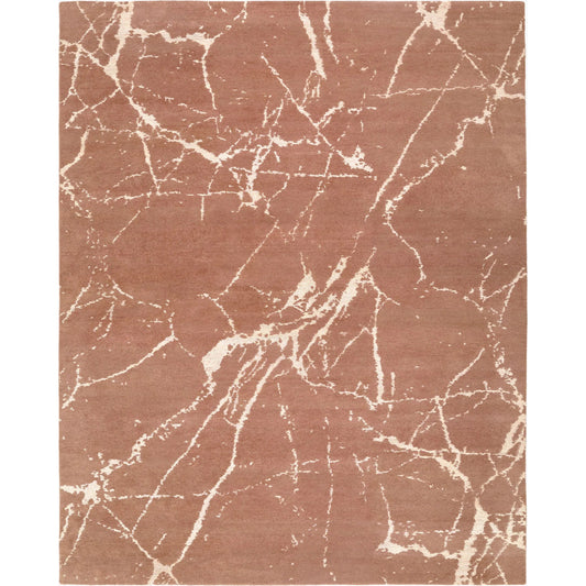 Jaylin JYL-2304 Rug by Surya in terracotta, ivory. Made from wool, tencel in a unique style.