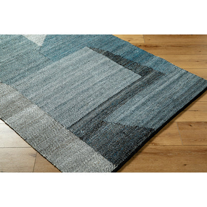Jocelyn Rug - 484364 by Livabliss in grey, metallic - silver, slate blue, nickel, charcoal. Made from recycled pet yarn in a unique style.
