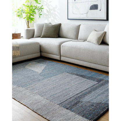 Jocelyn Rug - 484364 by Livabliss in grey, metallic - silver, slate blue, nickel, charcoal. Made from recycled pet yarn in a unique style.