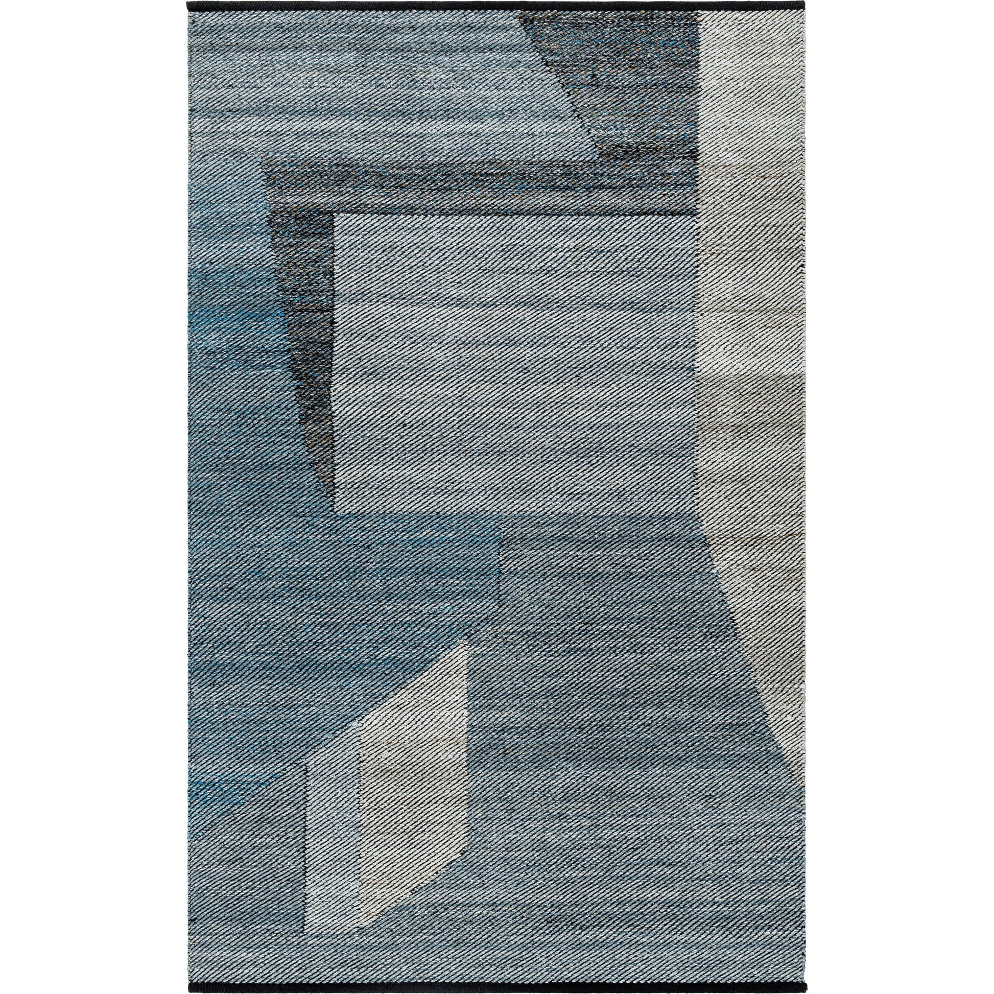 Jocelyn Rug - 484364 by Livabliss in grey, metallic - silver, slate blue, nickel, charcoal. Made from recycled pet yarn in a unique style.