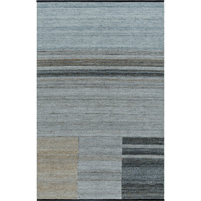 Jocelyn JYN-2301 Indoor/Outdoor Rug by Livabliss in slate gray, charcoal, sandstone, steel blue, taupe. Made from recycled pet yarn in a unique style.