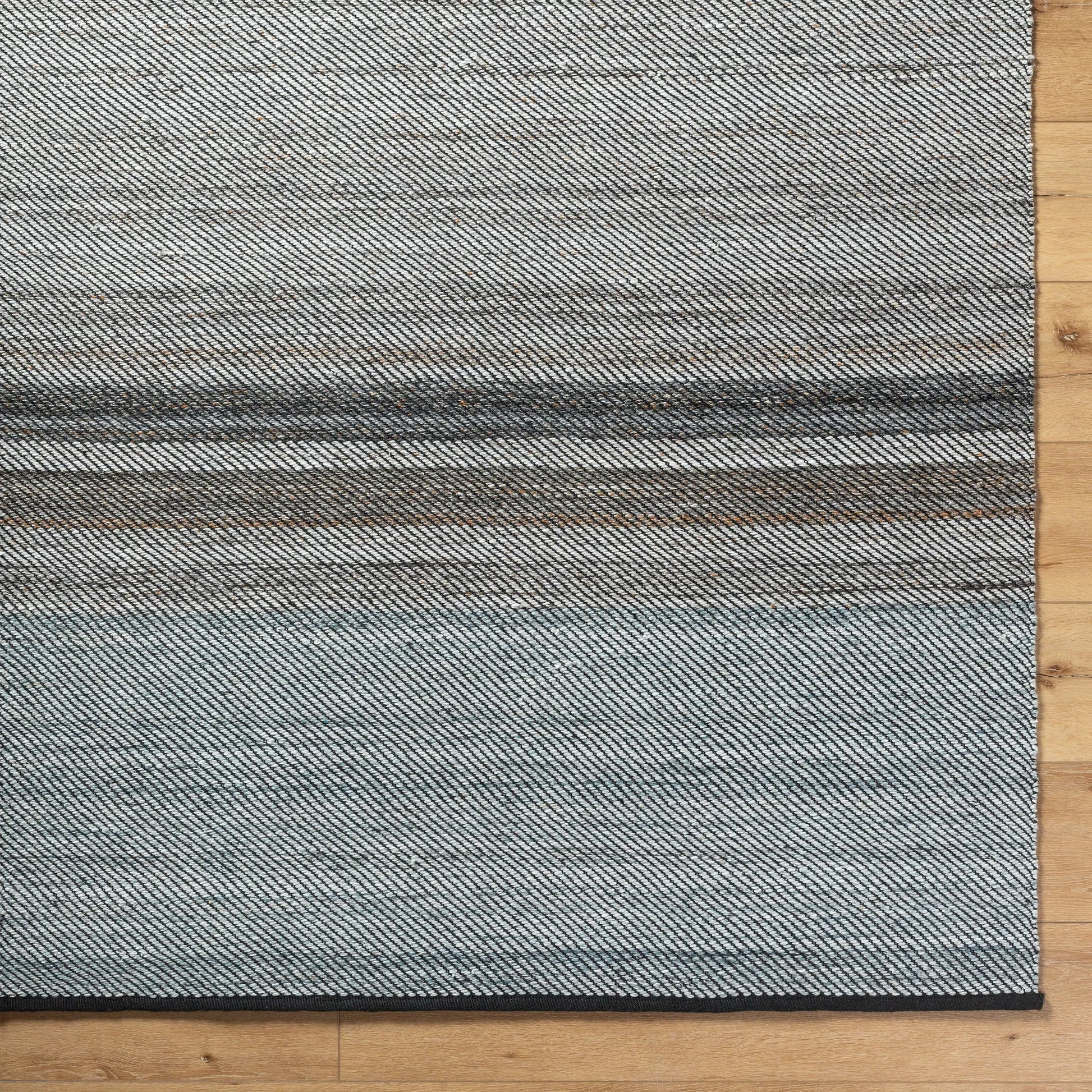 Jocelyn Rug - 484373 by Livabliss in grey, metallic - silver, slate, sage, charcoal. Made from recycled pet yarn in a unique style.