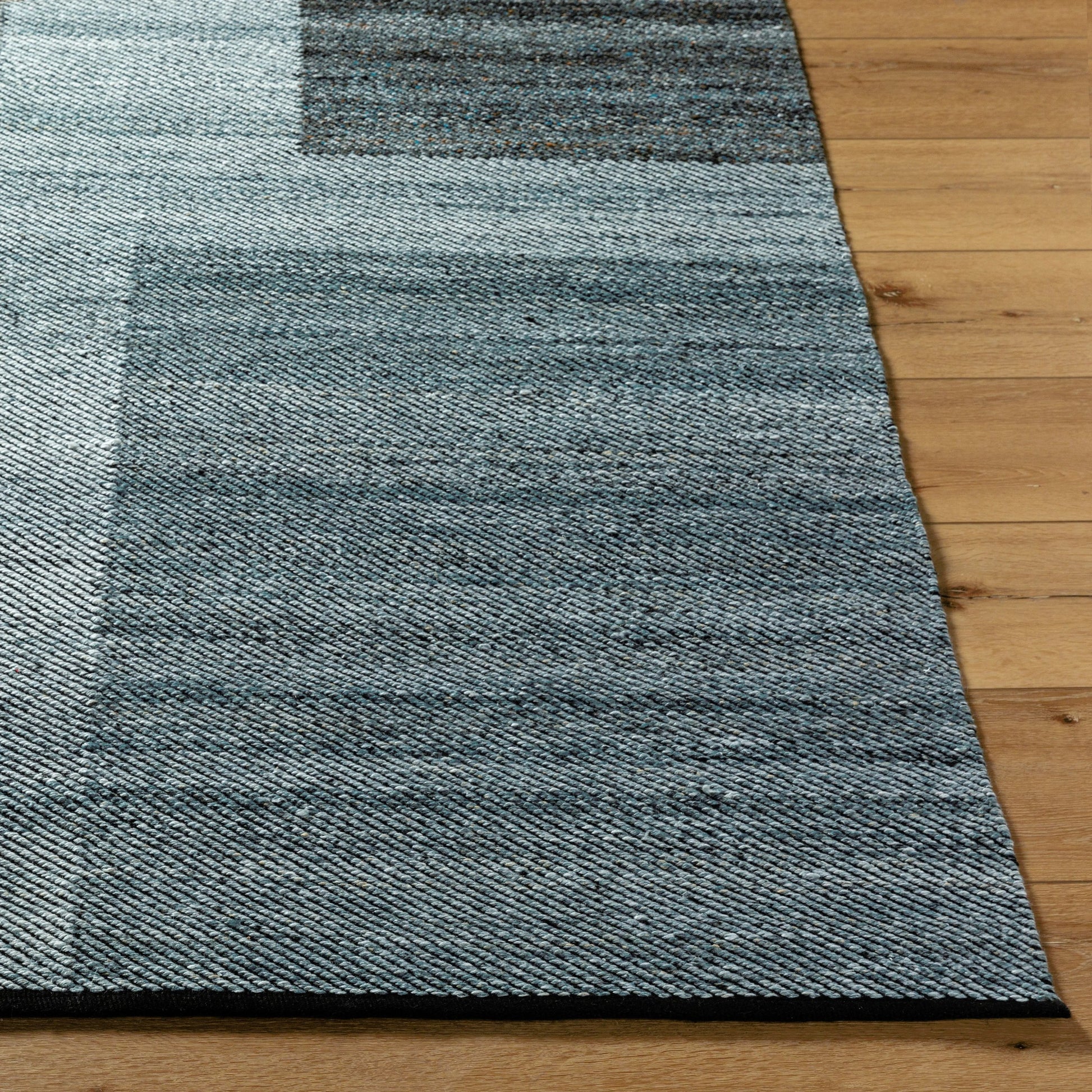 Jocelyn Rug - 484382 by Livabliss in grey, medium grey, dark grey, metallic - silver, sage. Made from recycled pet yarn in a unique style.