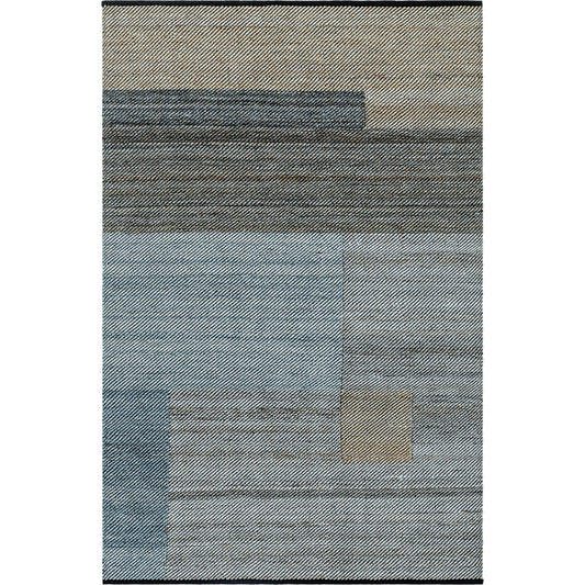 Jocelyn Rug - 484391 by Livabliss in grey, dark grey, metallic - silver, medium grey, sage, charcoal. Made from recycled pet yarn in a unique style.