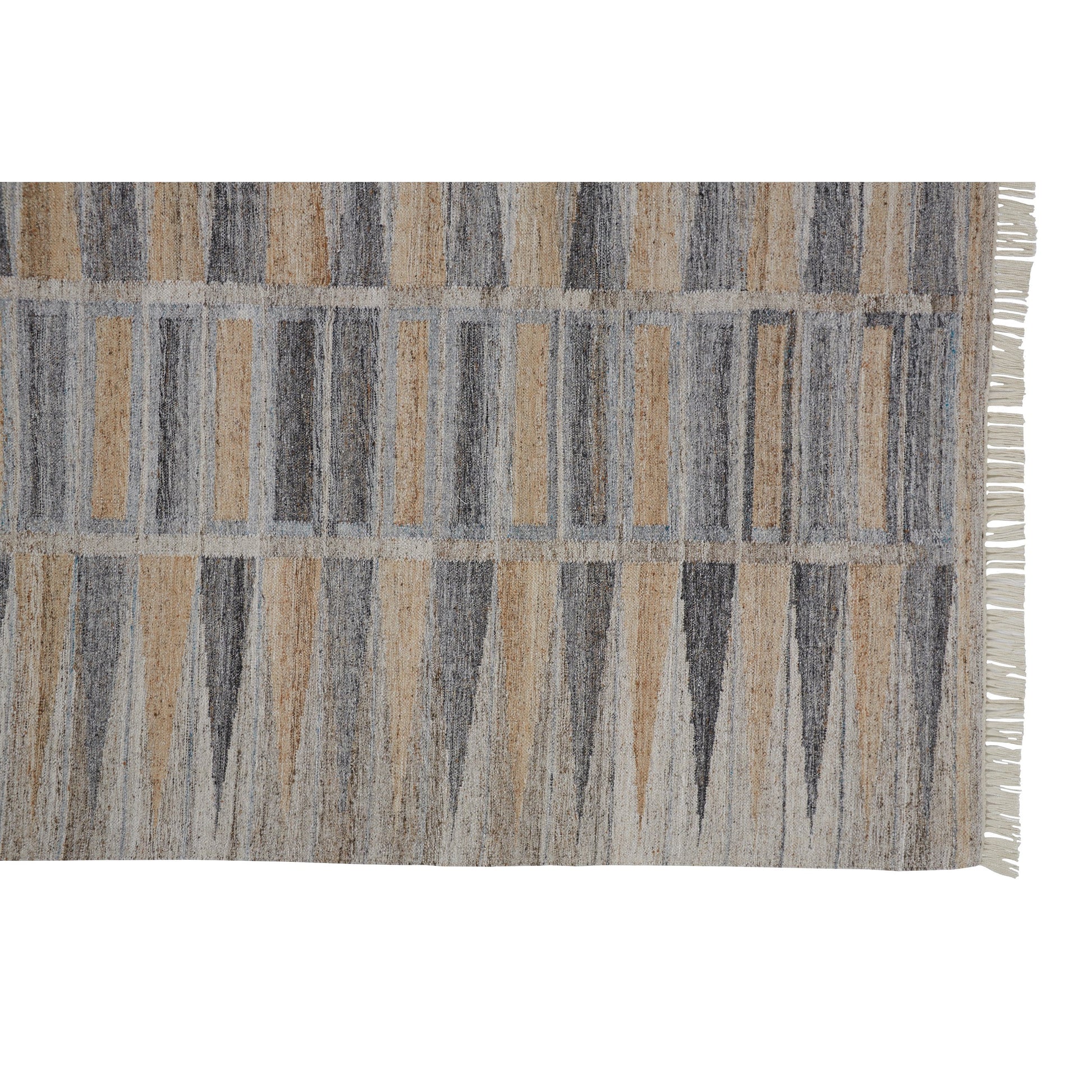 Beckett Moroccan Mosaic Rug - 0817F by Feizy in gray, beige. Made from pet in a unique style.