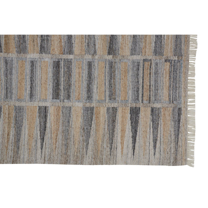 Beckett Moroccan Mosaic Rug - 0817F by Feizy in gray, beige. Made from pet in a unique style.