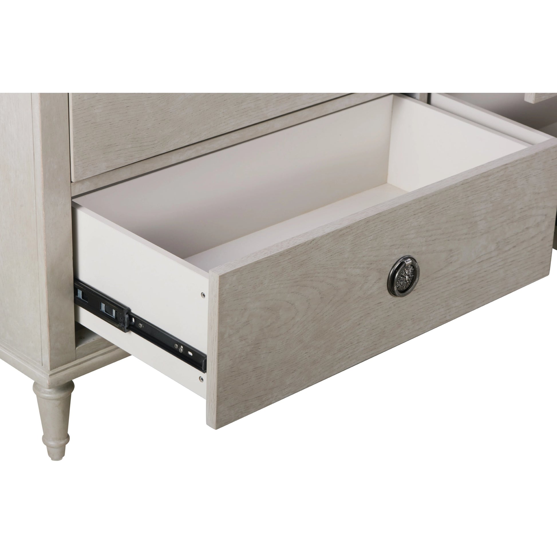 Zest 6 Drawer Dresser by Zest in brown and greige. Made from rubberwood, oak veneer in a modern style.