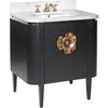 Caviar Black, Natural, White, Light Antique Brass