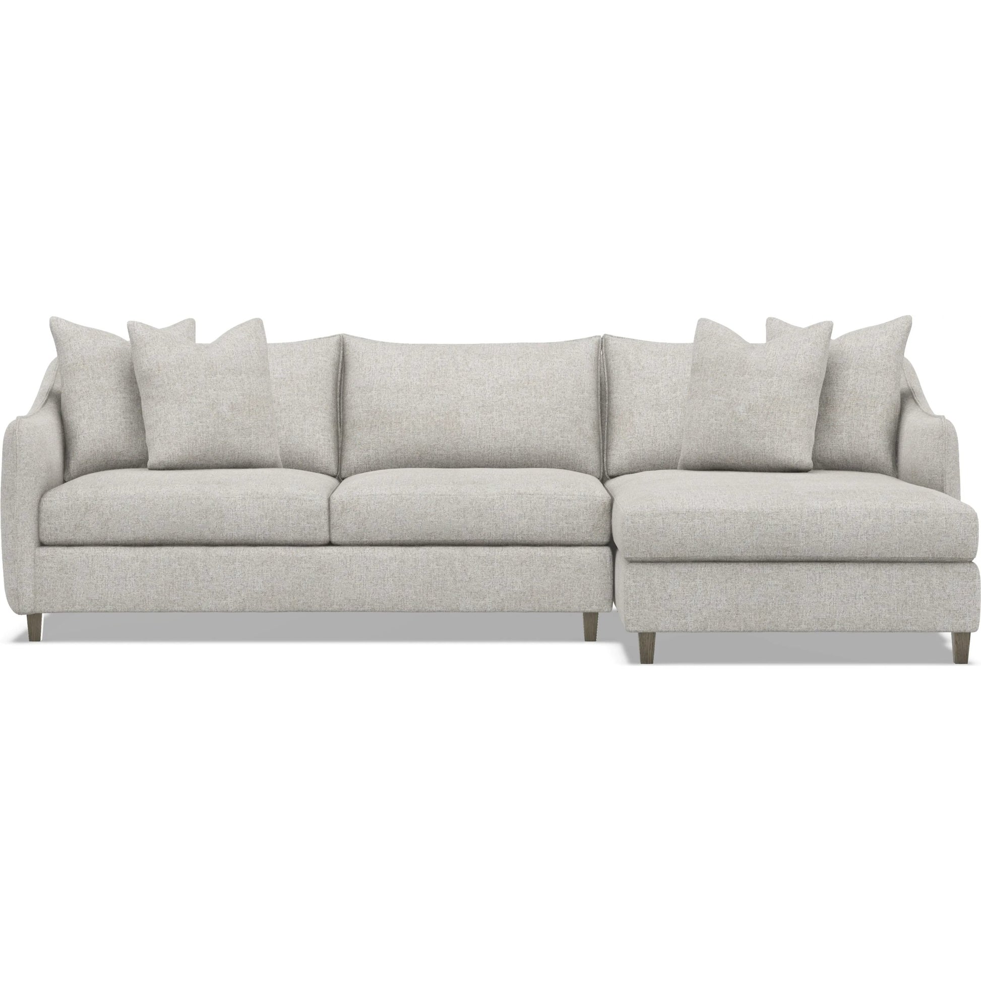 Joli 2-Piece Fabric Sectional by Bernhardt in wdf, 789 portobello. Made from unique in a unique style.