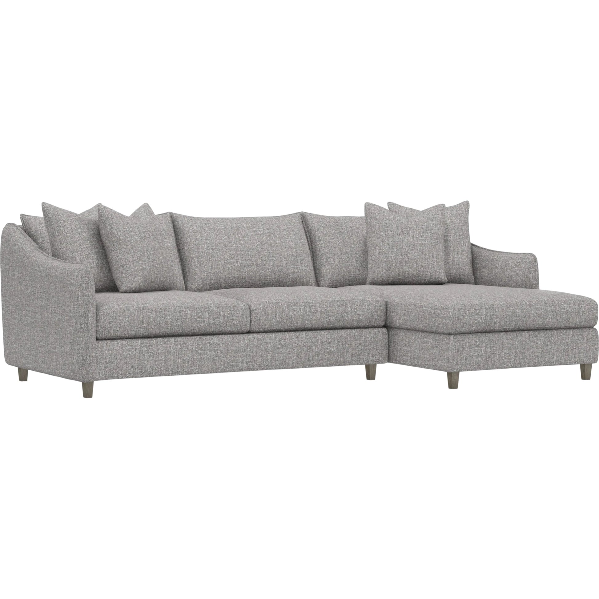 Joli 2-Piece Fabric Sectional by Bernhardt in wdf, 789 portobello. Made from unique in a unique style.