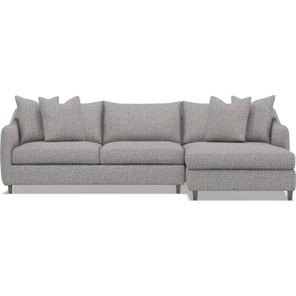 Joli 2-Piece Fabric Sectional by Bernhardt in wdf, 789 portobello. Made from unique in a unique style.