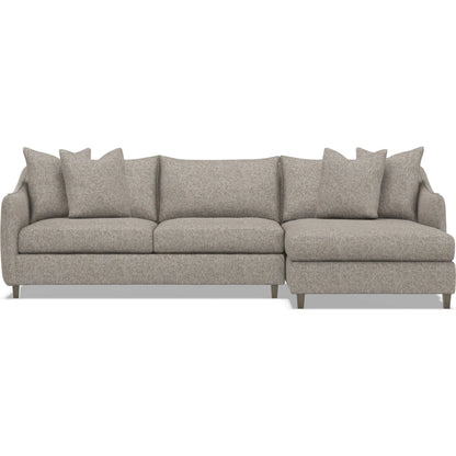 Joli 2-Piece Fabric Sectional by Bernhardt in wdf, 789 portobello. Made from unique in a unique style.