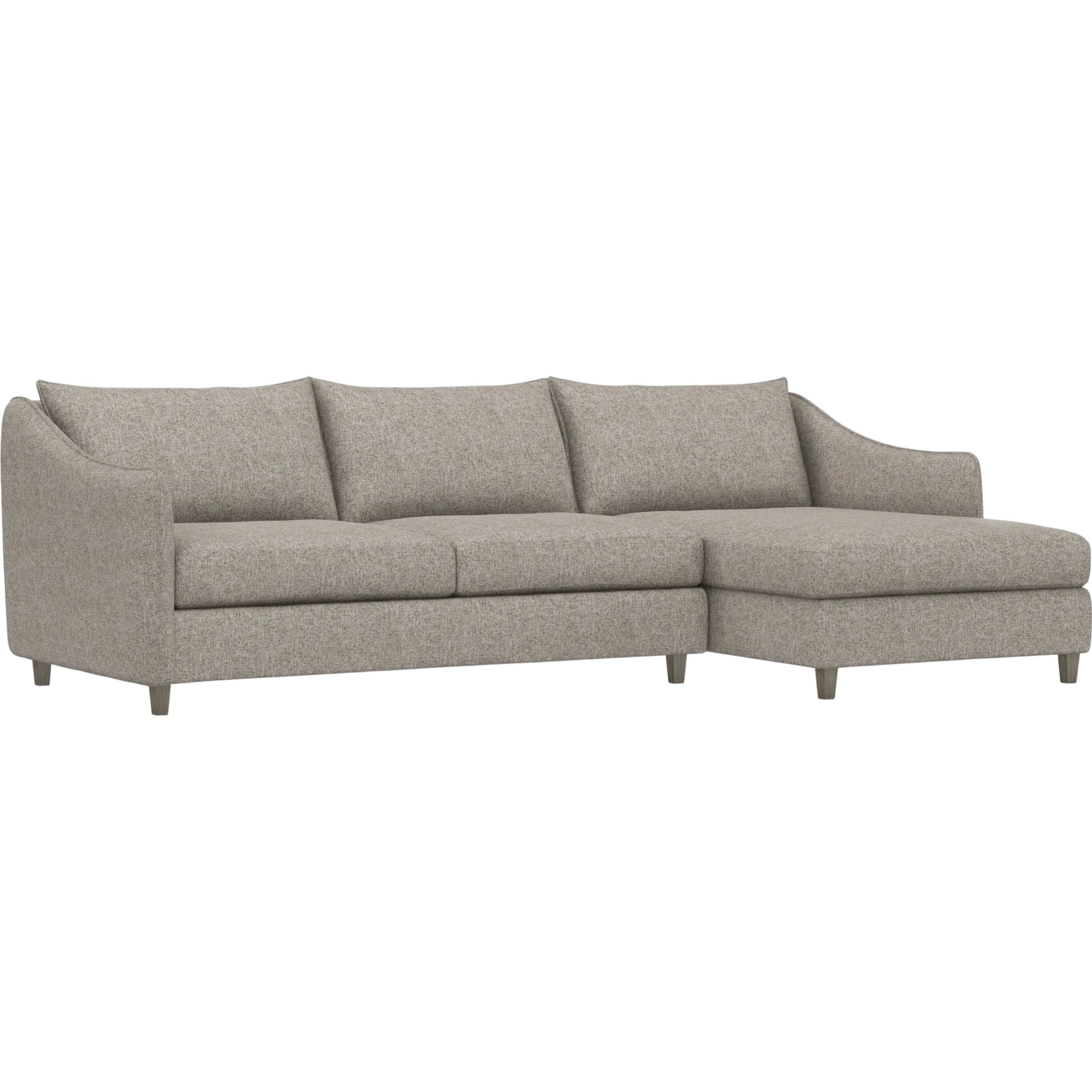 Joli 2-Piece Fabric Sectional by Bernhardt in wdf, 789 portobello. Made from unique in a unique style.