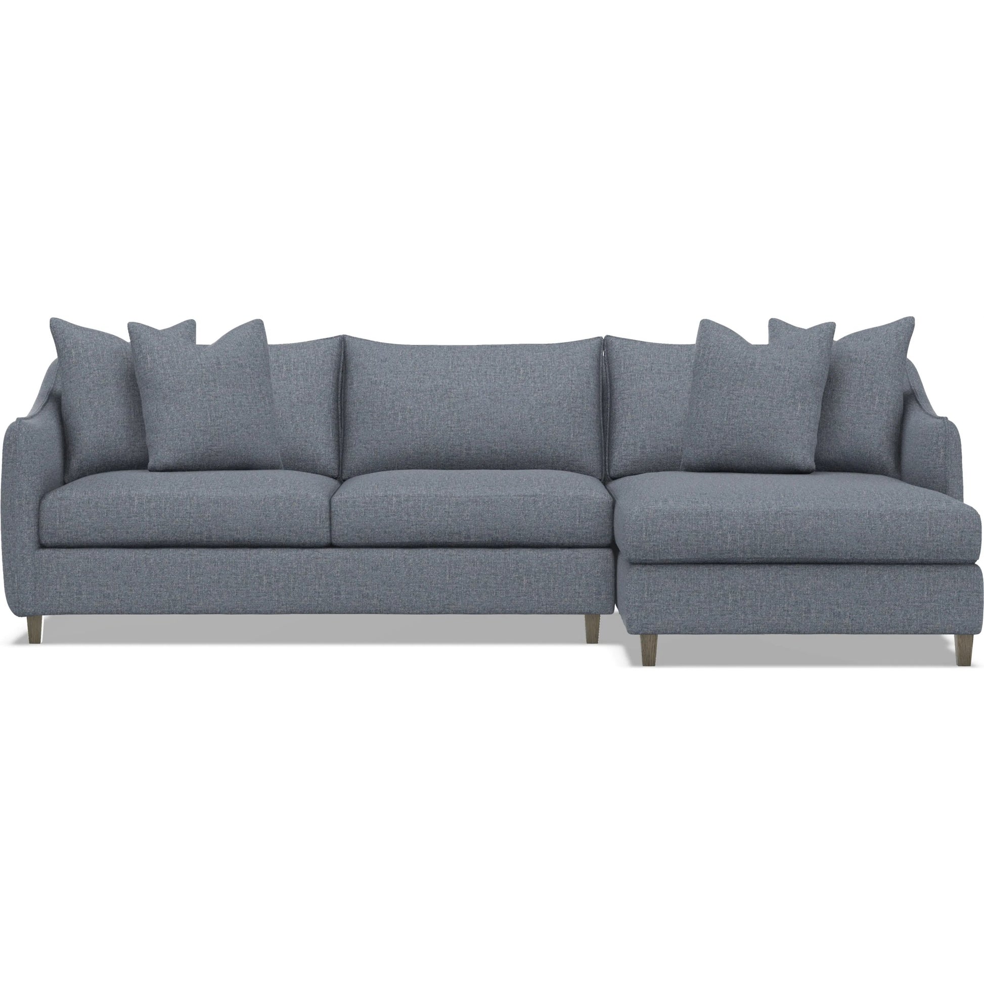 Joli 2-Piece Fabric Sectional by Bernhardt in wdf, 789 portobello. Made from unique in a unique style.