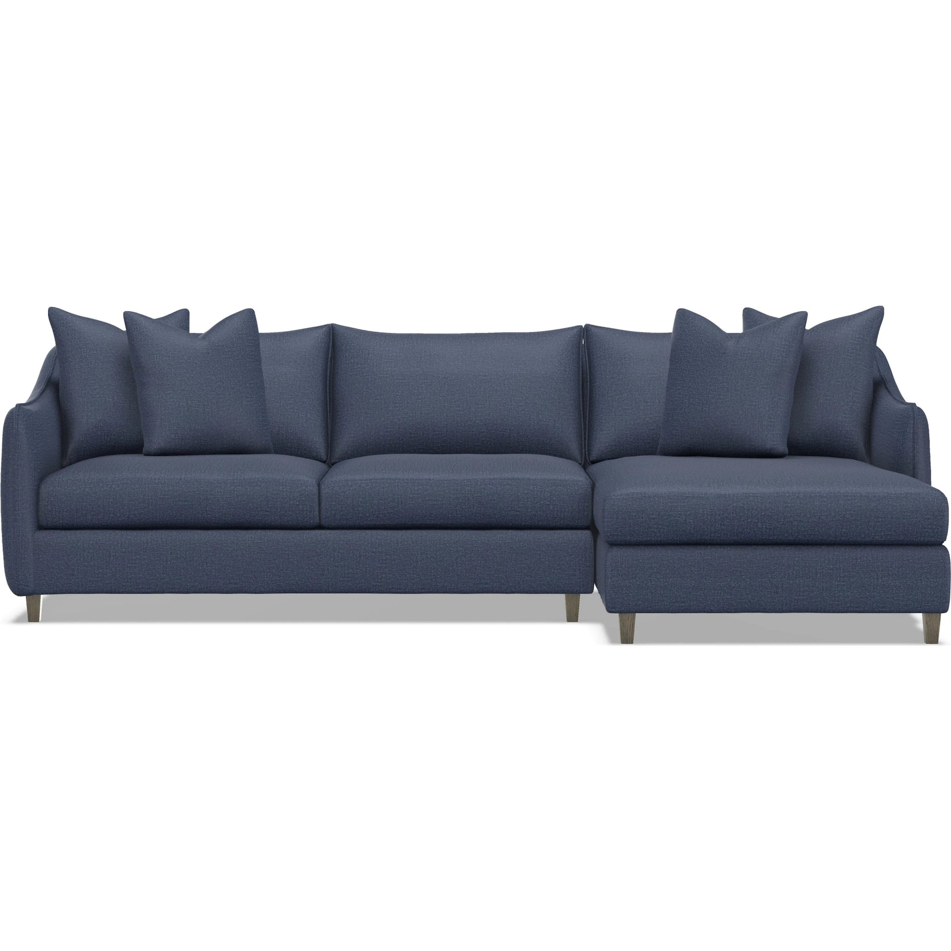 Joli 2-Piece Fabric Sectional by Bernhardt in wdf, 789 portobello. Made from unique in a unique style.