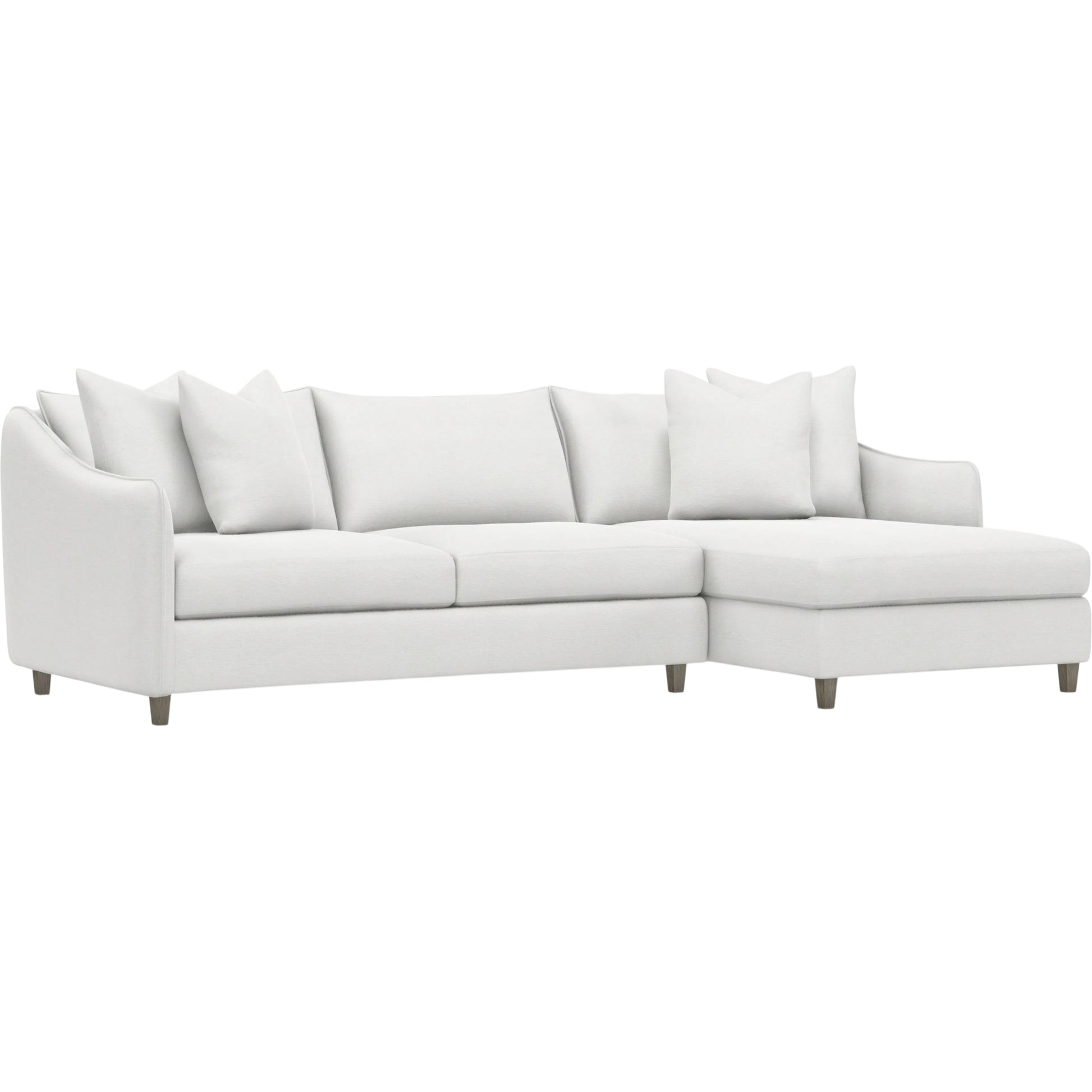 Joli 2-Piece Fabric Sectional by Bernhardt in wdf, 789 portobello. Made from unique in a unique style.