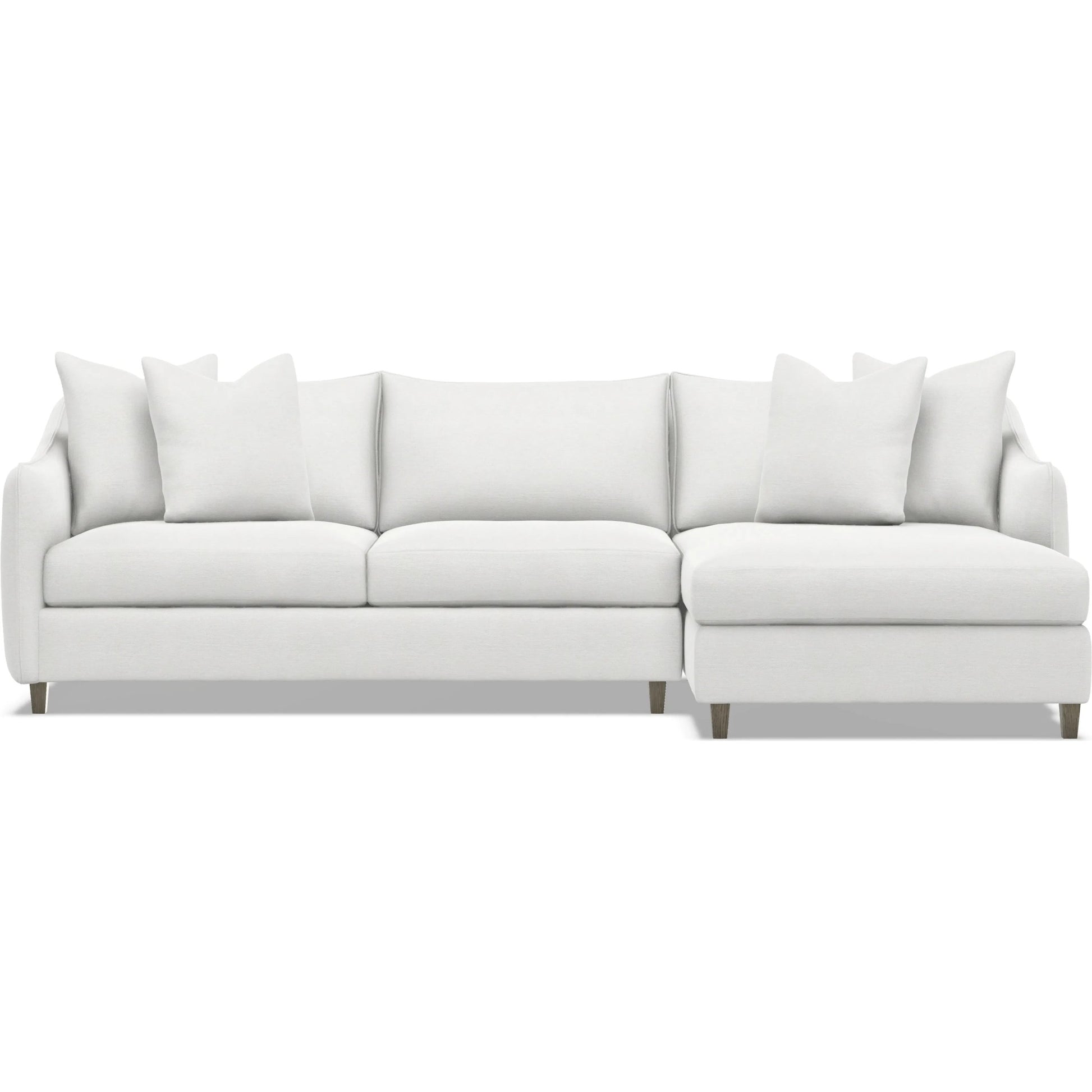 Joli 2-Piece Fabric Sectional by Bernhardt in wdf, 789 portobello. Made from unique in a unique style.