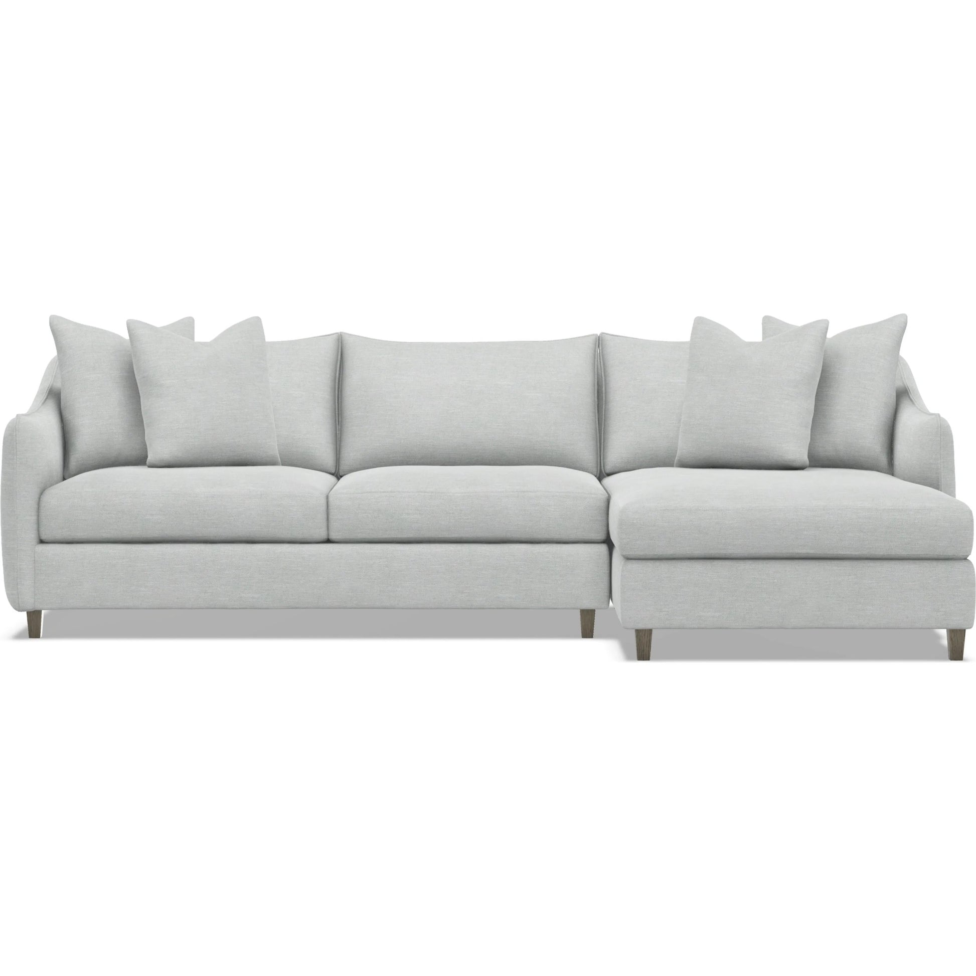 Joli 2-Piece Fabric Sectional by Bernhardt in wdf, 789 portobello. Made from unique in a unique style.