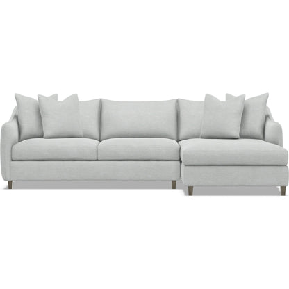 Joli 2-Piece Fabric Sectional by Bernhardt in wdf, 789 portobello. Made from unique in a unique style.