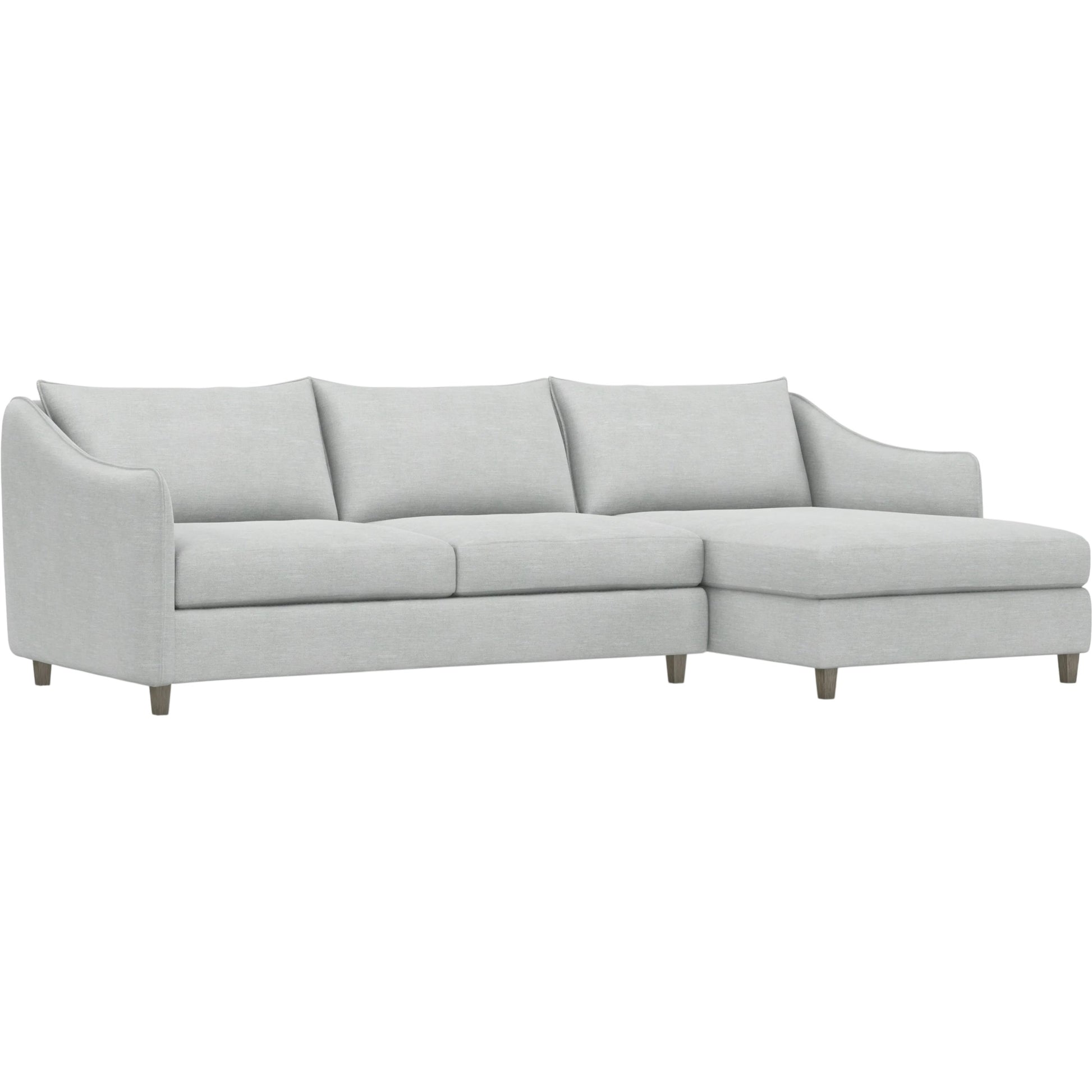Joli 2-Piece Fabric Sectional by Bernhardt in wdf, 789 portobello. Made from unique in a unique style.