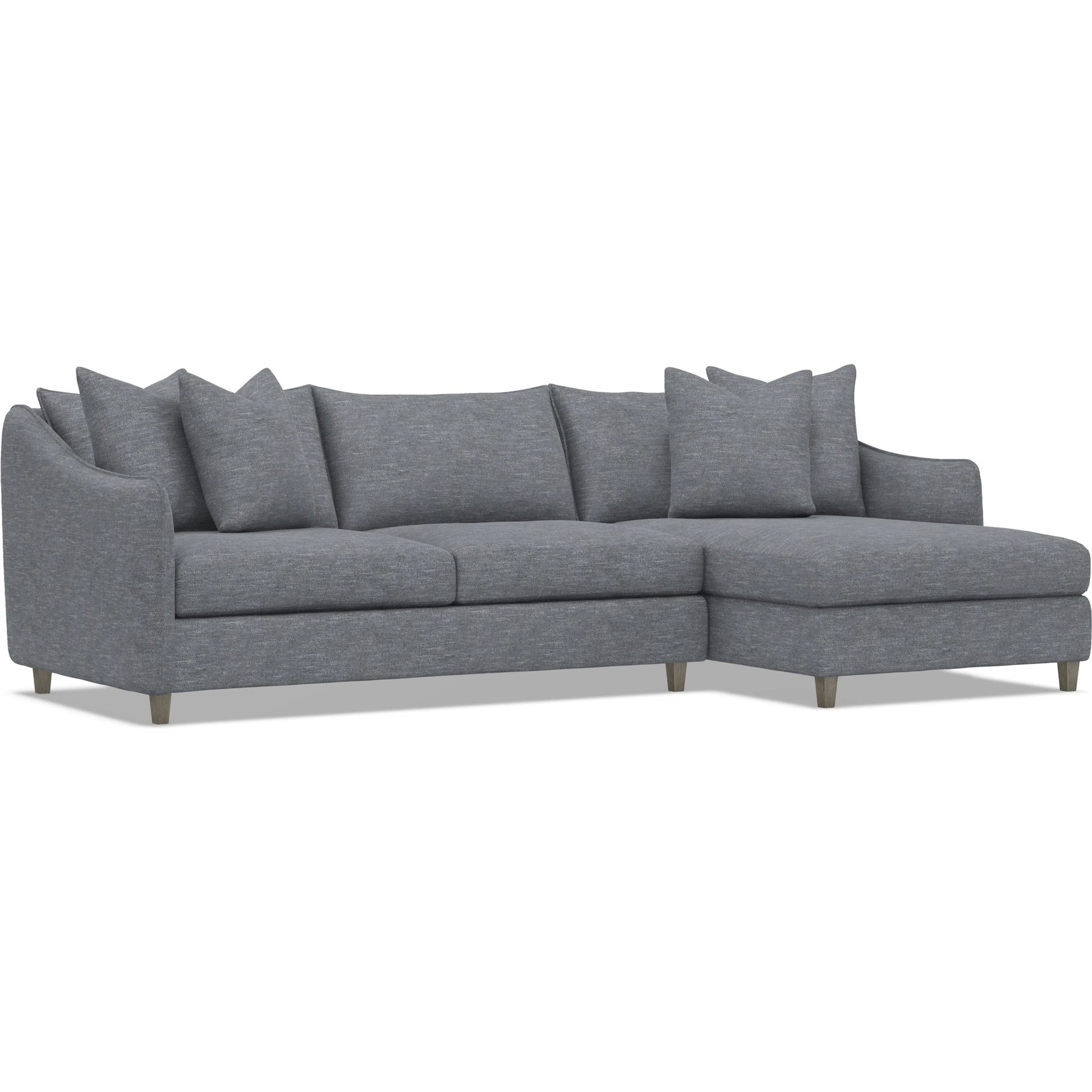 Joli 2-Piece Fabric Sectional by Bernhardt in wdf, 789 portobello. Made from unique in a unique style.