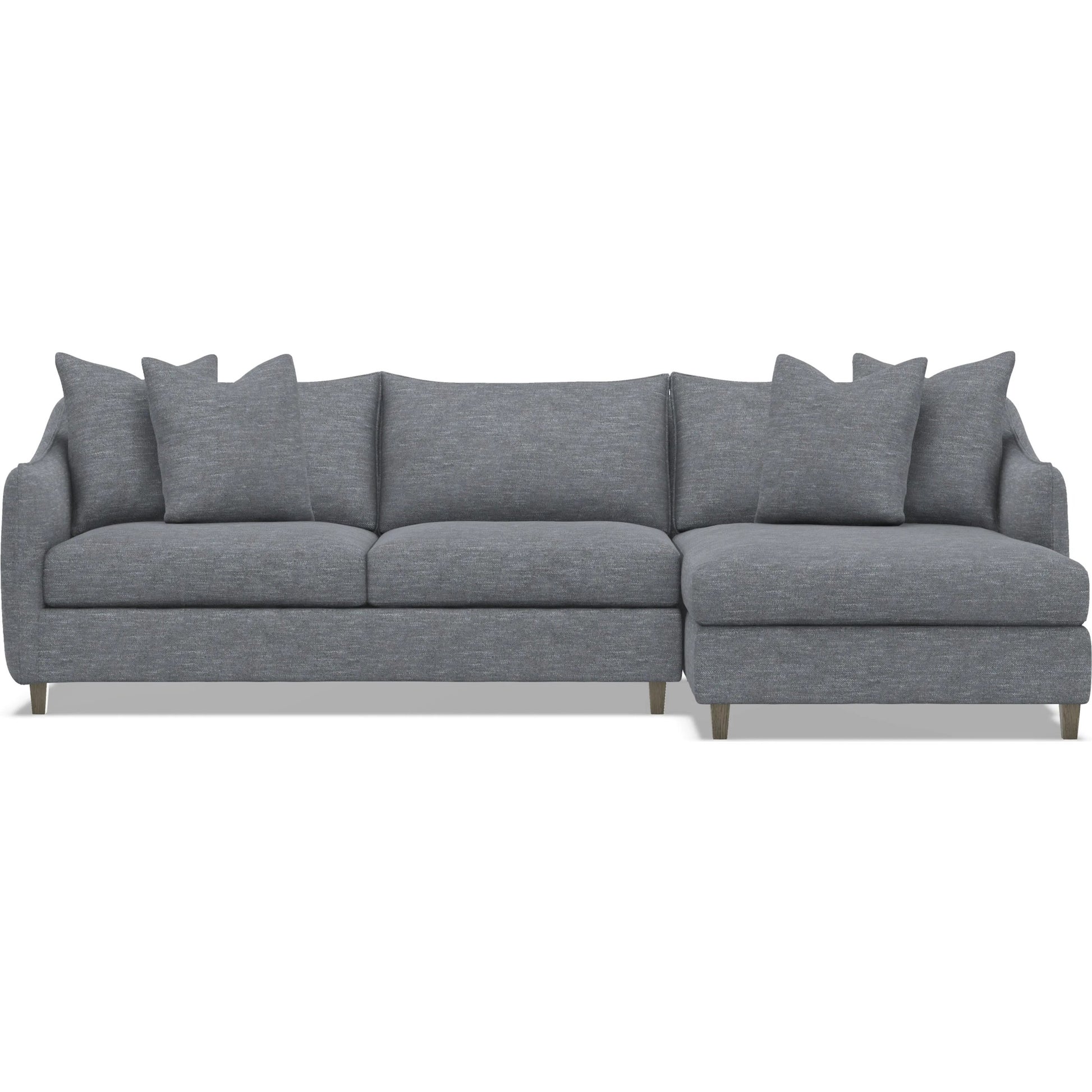 Joli 2-Piece Fabric Sectional by Bernhardt in wdf, 789 portobello. Made from unique in a unique style.