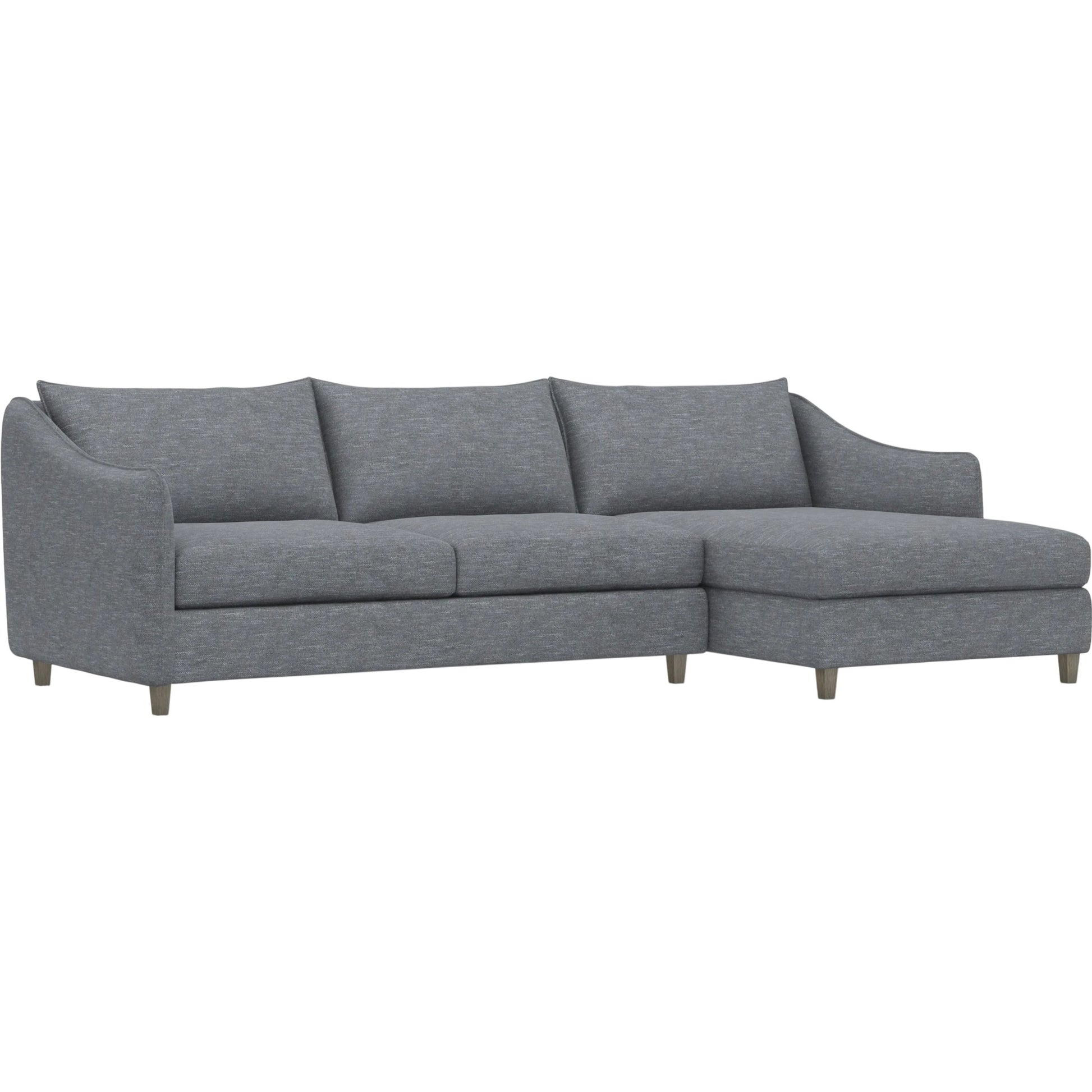 Joli 2-Piece Fabric Sectional by Bernhardt in wdf, 789 portobello. Made from unique in a unique style.