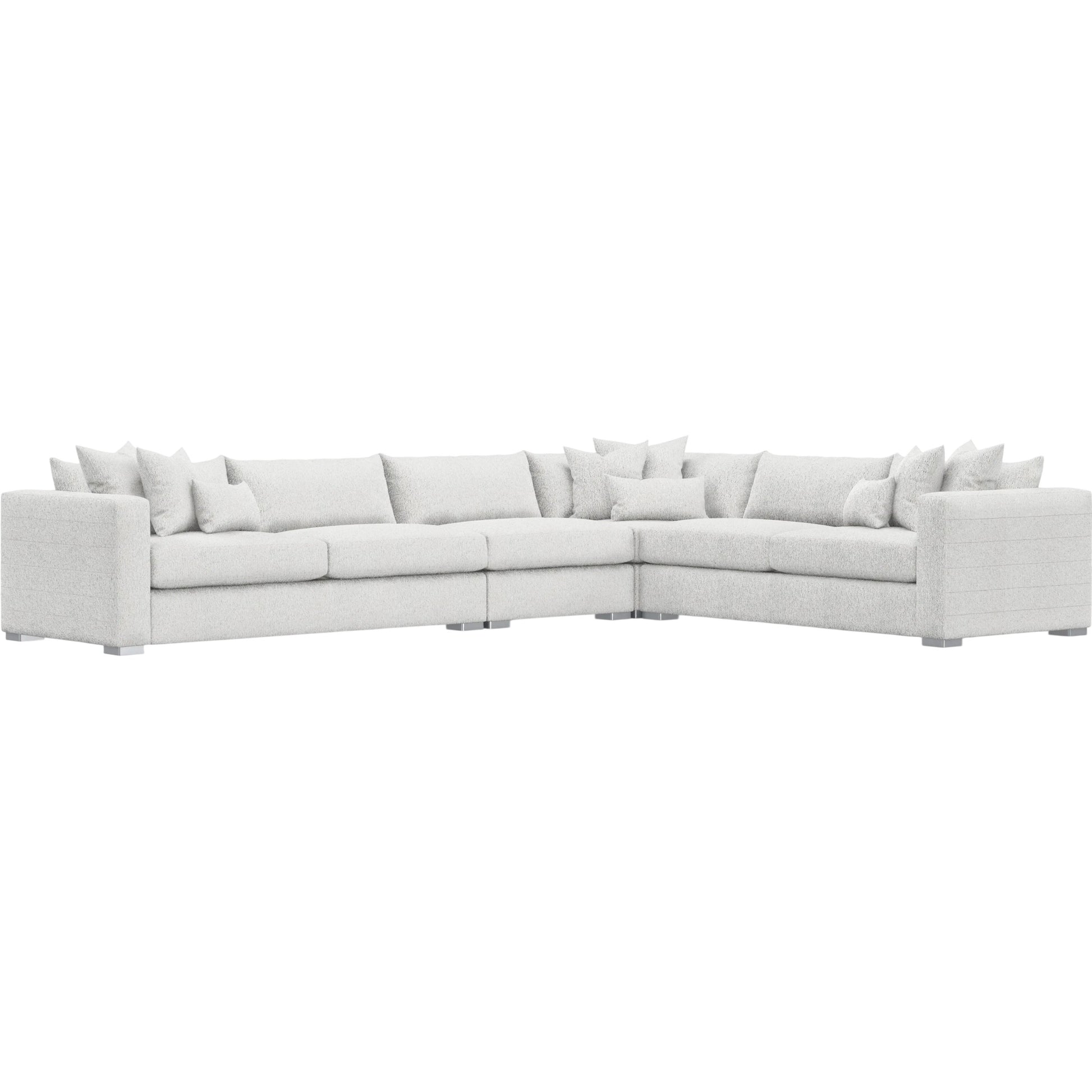 Helena 4-Piece Fabric Sectional by Bernhardt in stainless steel. Made from unique in a unique style.
