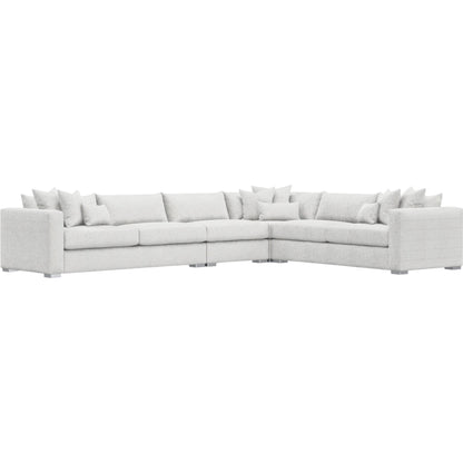 Helena 4-Piece Fabric Sectional by Bernhardt in stainless steel. Made from unique in a unique style.