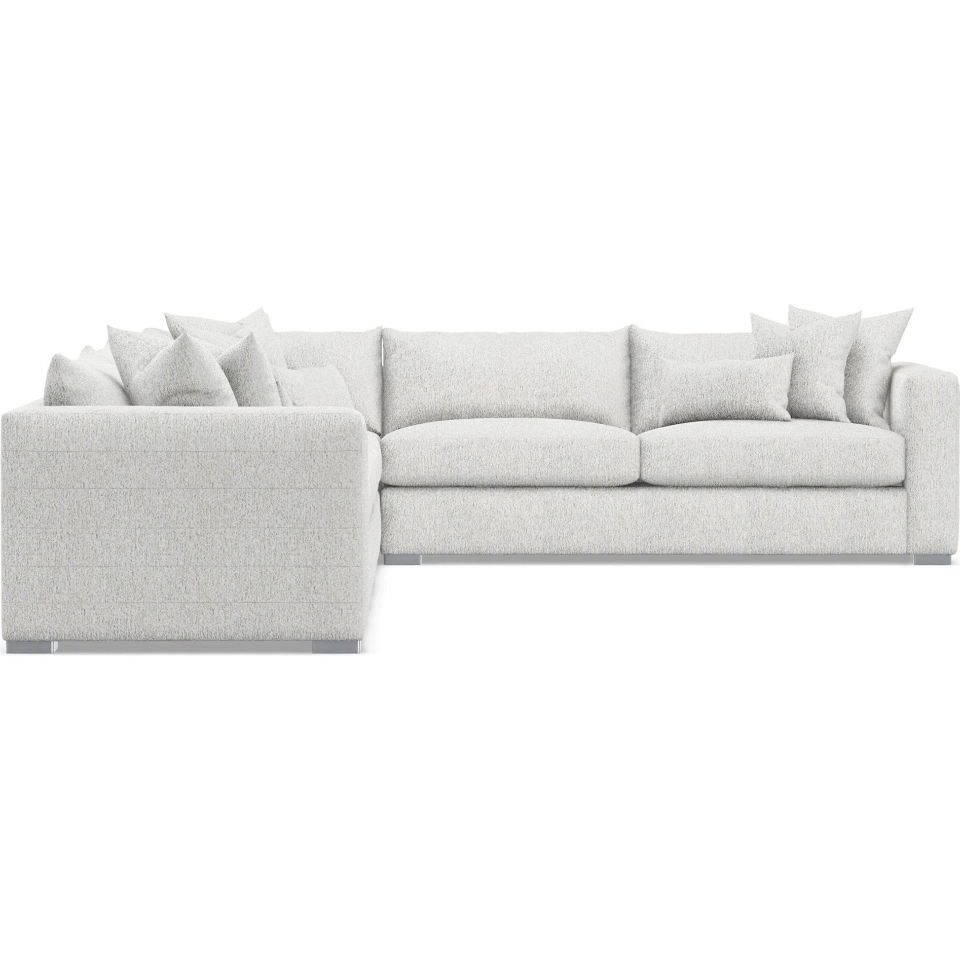 Helena 4-Piece Fabric Sectional by Bernhardt in stainless steel. Made from unique in a unique style.