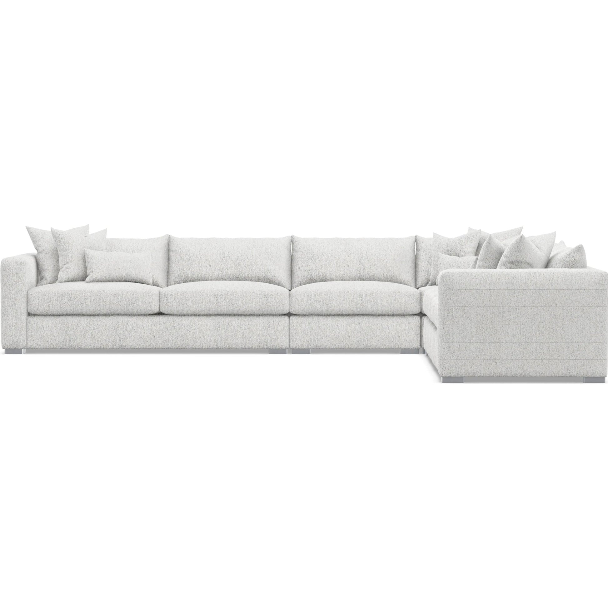 Helena 4-Piece Fabric Sectional by Bernhardt in stainless steel. Made from unique in a unique style.