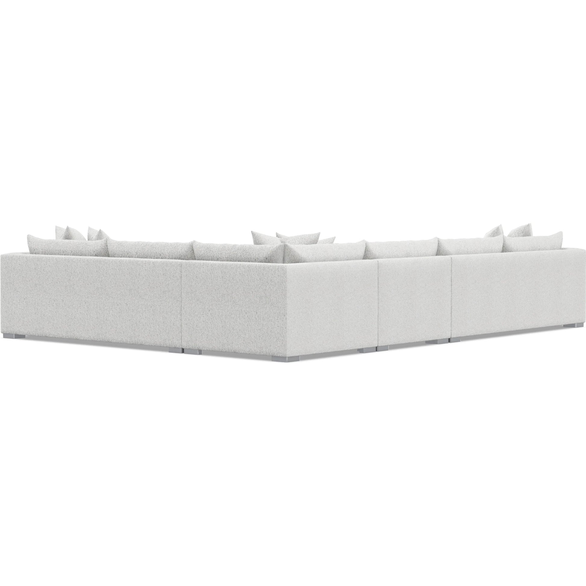 Helena 4-Piece Fabric Sectional by Bernhardt in stainless steel. Made from unique in a unique style.