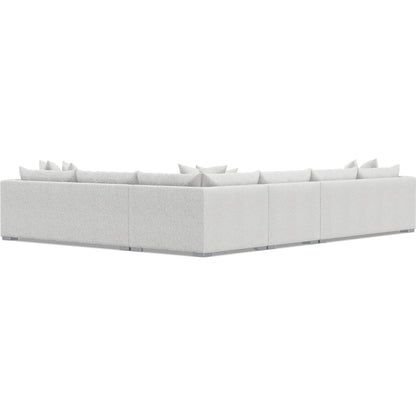 Helena 4-Piece Fabric Sectional by Bernhardt in stainless steel. Made from unique in a unique style.