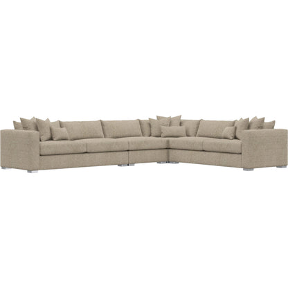 Helena 4-Piece Fabric Sectional by Bernhardt in stainless steel. Made from unique in a unique style.