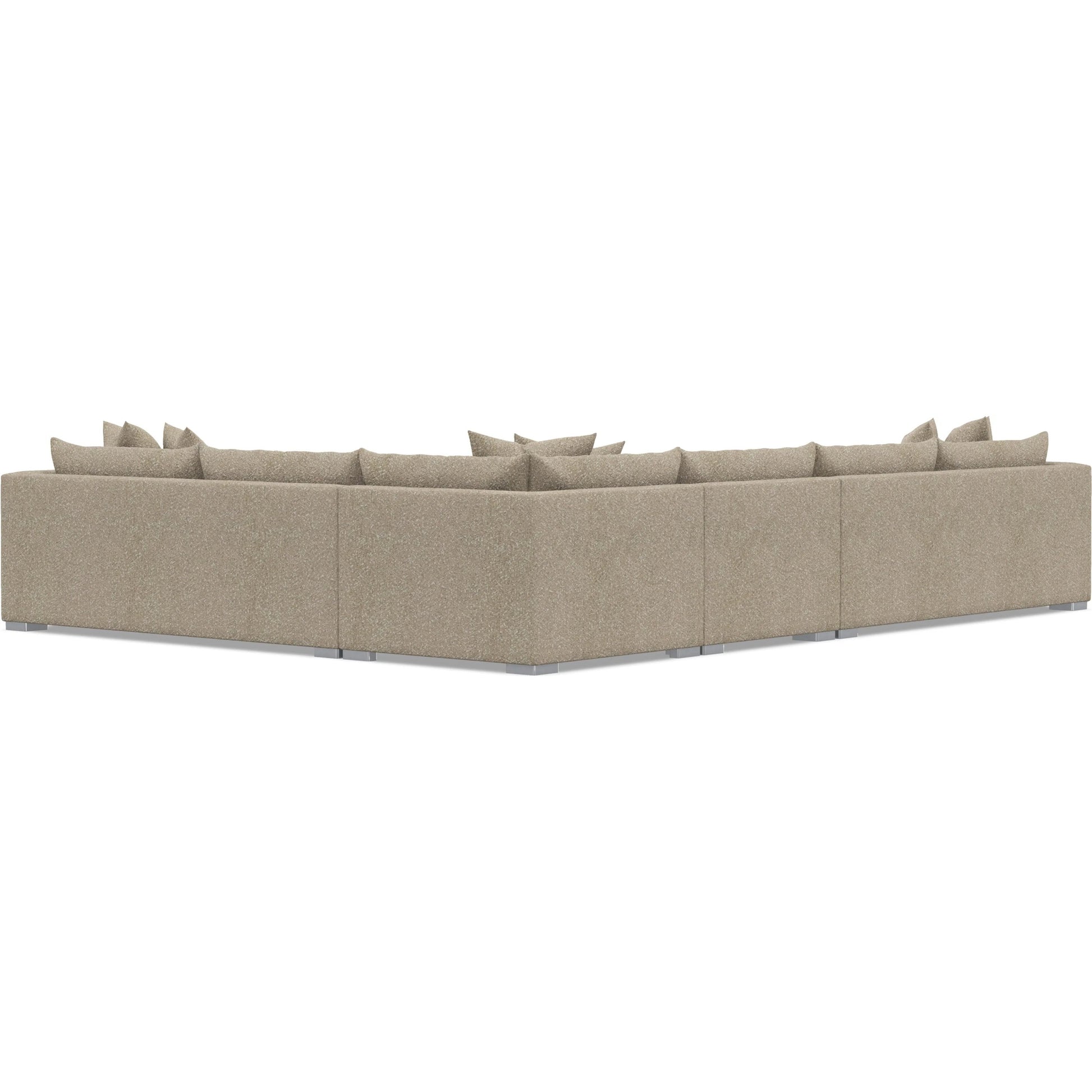 Helena 4-Piece Fabric Sectional by Bernhardt in stainless steel. Made from unique in a unique style.