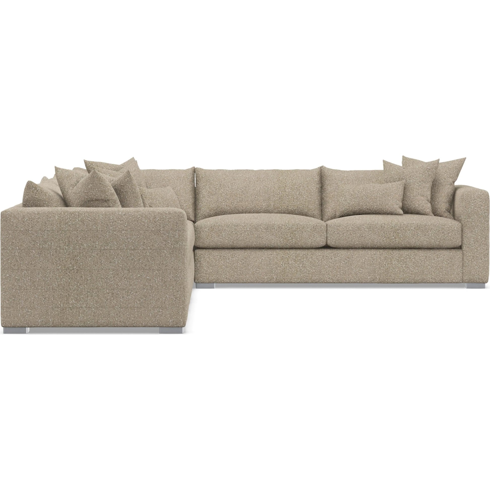 Helena 4-Piece Fabric Sectional by Bernhardt in stainless steel. Made from unique in a unique style.