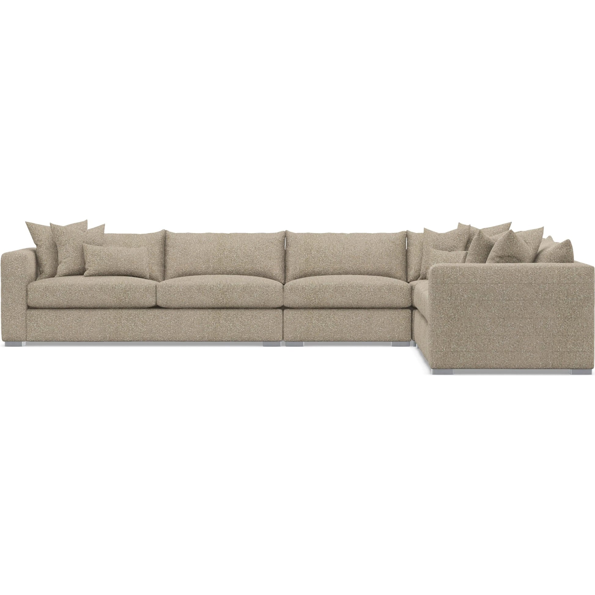 Helena 4-Piece Fabric Sectional by Bernhardt in stainless steel. Made from unique in a unique style.
